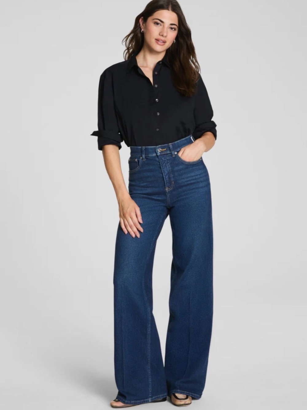 Spanx Authentic 360 Wide Leg Jeans